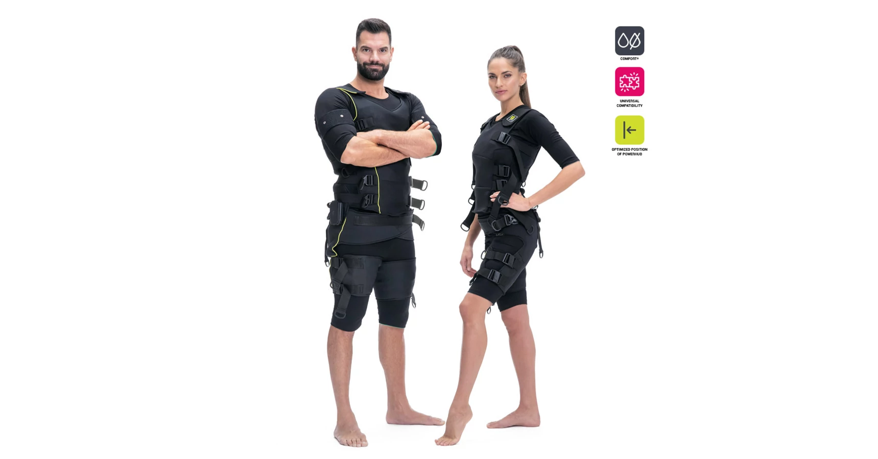 Justfit HERO Professional EMS training suit with cables and electrodes