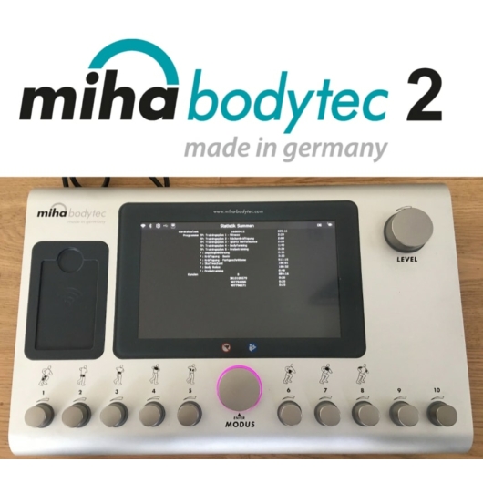 Miha Bodytec 2 II EMS device incl. base, from 2015, only ca. 900 operating hours, made in Germany