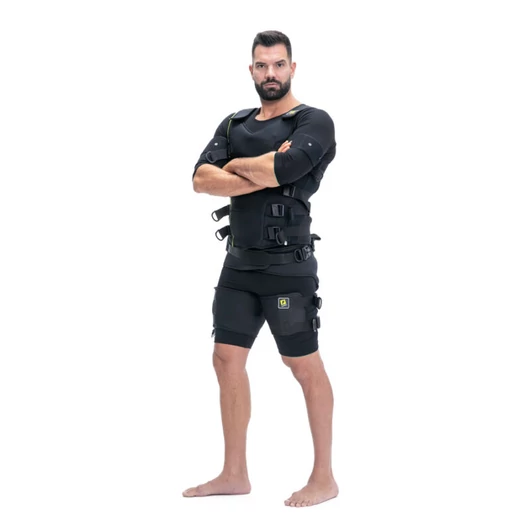 LBF EMS Training Gear (Mサイズ) JustfitMe Ace HERO EMS training suit with cables and electrodes